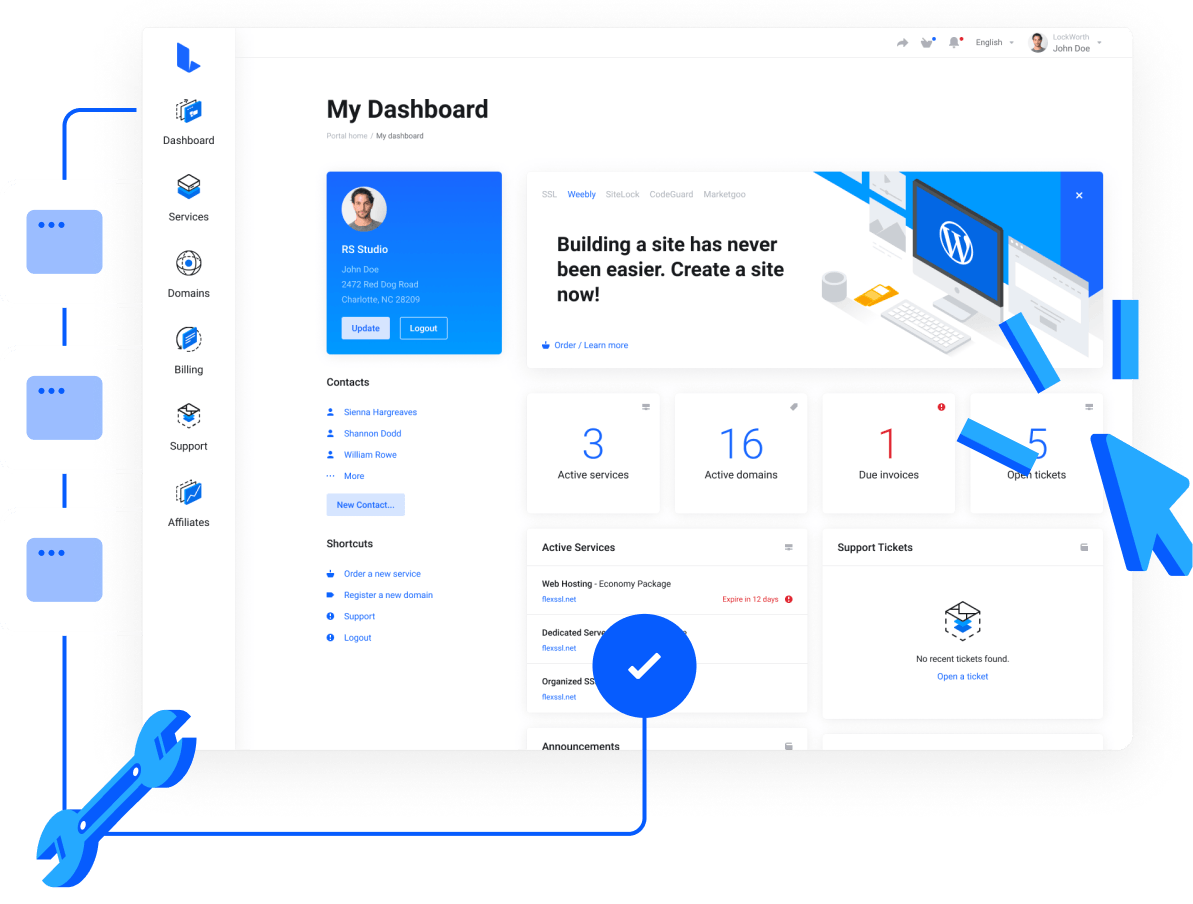 Transferir Dominio - Simple domain management